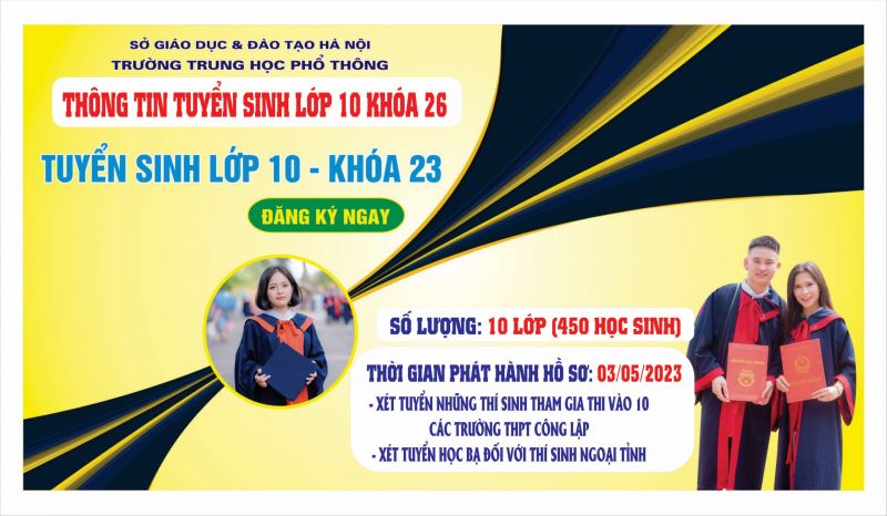 THÔNG BÁO TUYỂN SINH LỚP 10 NĂM HỌC 2023-2024